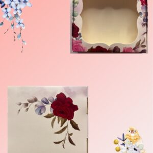 Троянда 🌹 коробочка висока для маршмеллоу 250г.